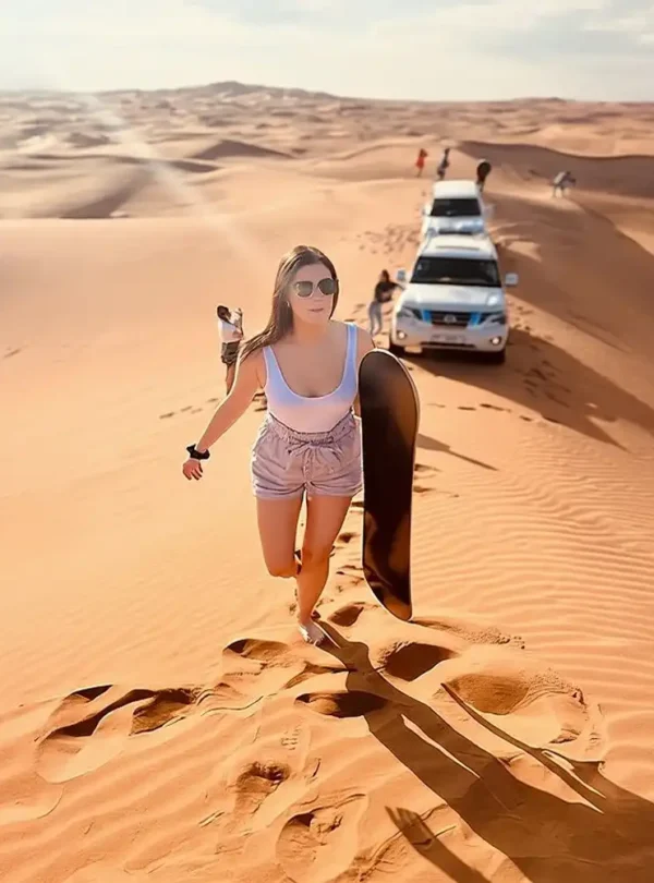 Evening Desert Safari in Dubai with sunset views