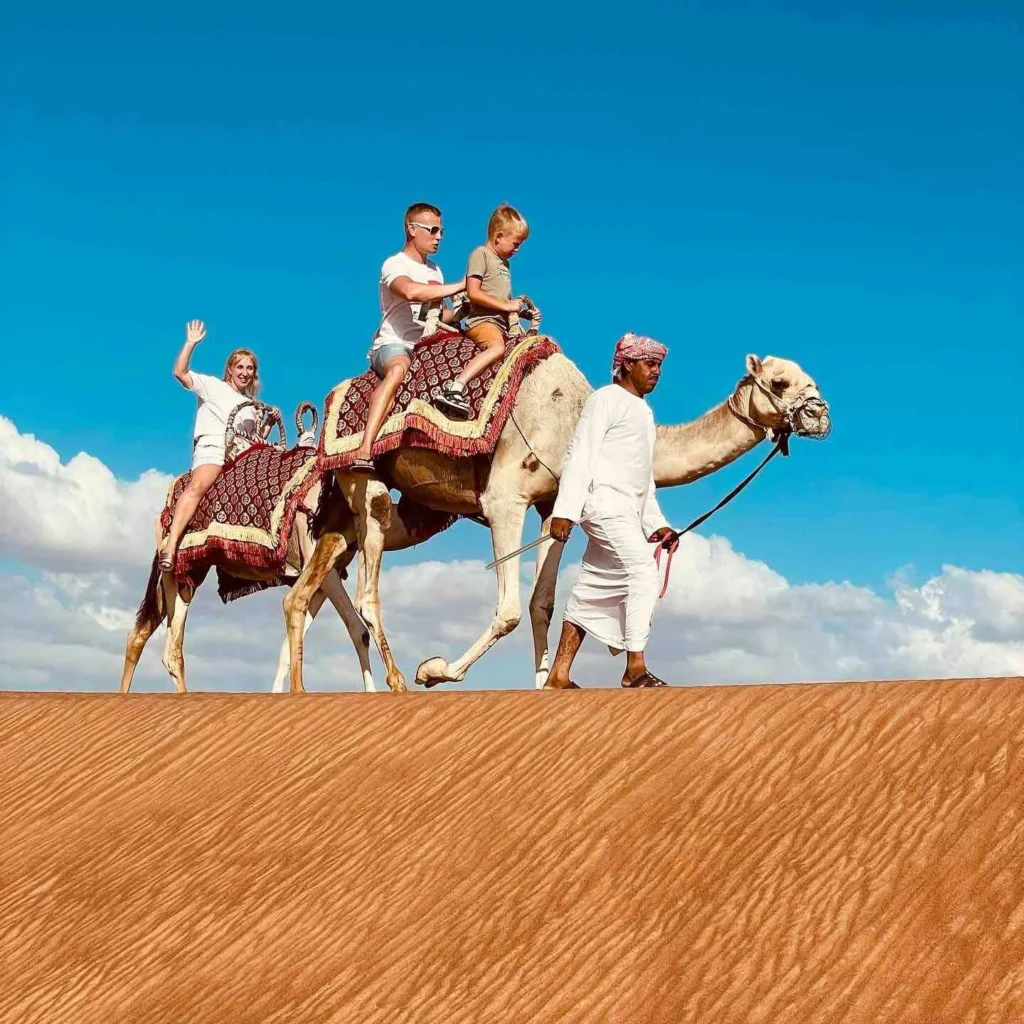 Camel ride during Dubai Evening Desert Safari