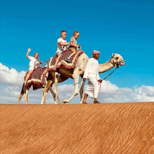 Camel ride during Dubai Evening Desert Safari