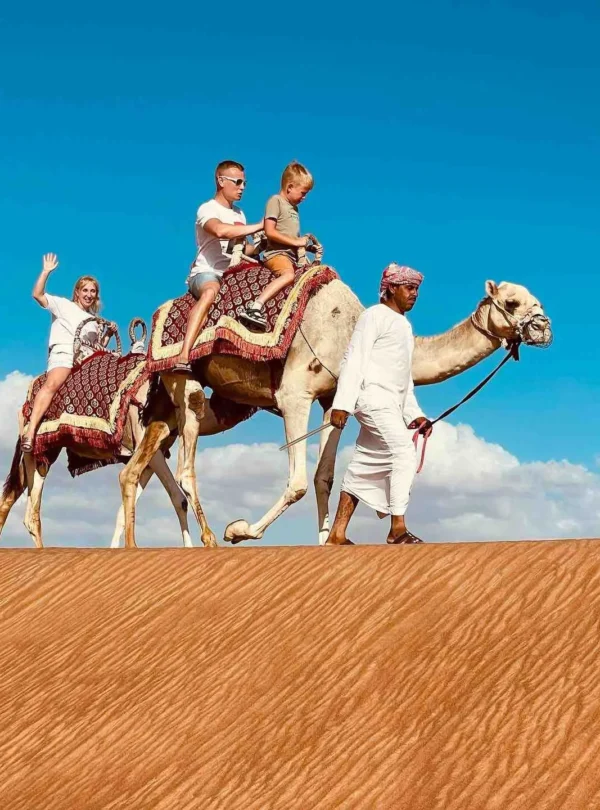 Camel ride during Dubai Evening Desert Safari