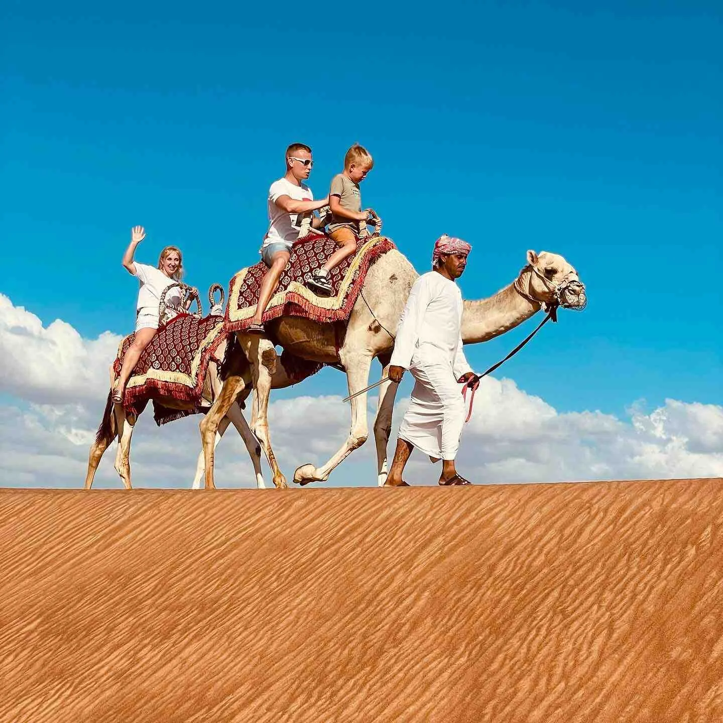Camel ride during Dubai Evening Desert Safari